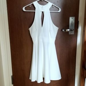 Jacaranda White Cutout Mini Dress